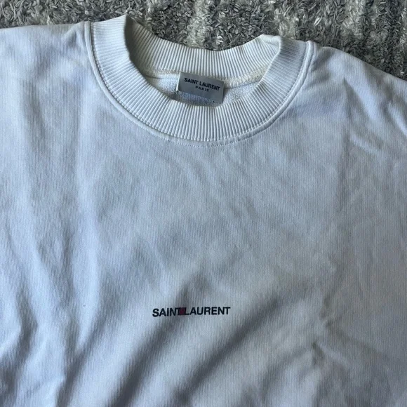 Saint Laurent White Sweatshirt - Picture 2 of 4